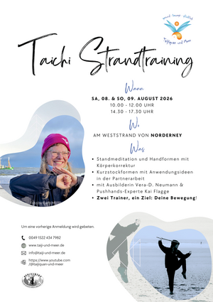 Strandtraining: Kurzstockformen mit Anwendungsideen in der Partnerarbeit
